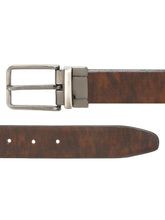 Load image into Gallery viewer, Men's  Black &amp; Brown Leather Reversible Belt
