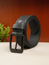 Load image into Gallery viewer, Men Classic Black Texture Leather Casual belt
