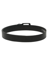 Load image into Gallery viewer, Men's Textured Black Leather Casual Belt With Sleek Black Buckle
