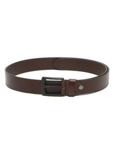 Load image into Gallery viewer, Men's Textured Black Leather Casual Belt With Sleek Black Buckle

