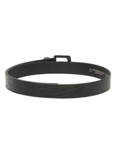 Load image into Gallery viewer, Men's Textured Black Leather Casual Belt With Black Buckle
