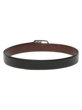 Load image into Gallery viewer, Men's Texture Black &amp; Brown Leather Reversiable Belt
