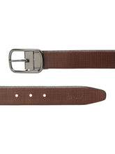 Load image into Gallery viewer, Men's Texture Black &amp; Brown Leather Reversiable Belt
