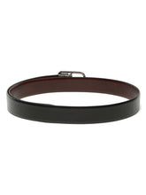 Load image into Gallery viewer, Men's Texture Black &amp; Brown Leather Reversiable Belt
