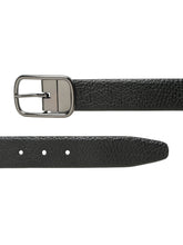 Load image into Gallery viewer, Men's Texture Finish Black &amp; Brown Leather Reversiable Belt
