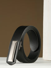 Load image into Gallery viewer, Black Leather Men Casual Belt
