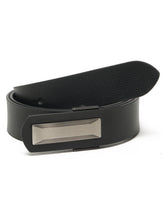 Load image into Gallery viewer, Black Leather Men Casual Belt
