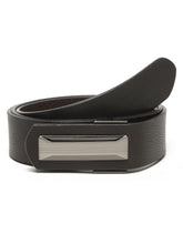 Load image into Gallery viewer, Black Leather Men Casual Belt
