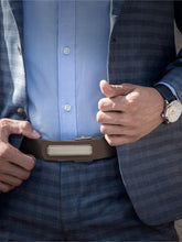 Load image into Gallery viewer, Brown Leather Men Casual Belt
