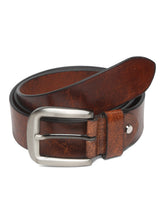 Load image into Gallery viewer, Mens Tan Textured Leather Casual belt
