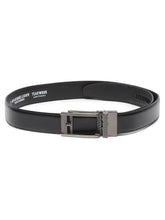 Load image into Gallery viewer, Men Texture Black Leather Auto-Lock Buckle Belt
