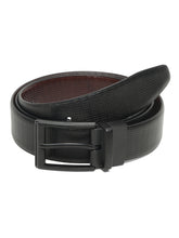 Load image into Gallery viewer, Men's Texture Black &amp; Brown Leather Reversiable Belt
