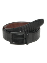 Load image into Gallery viewer, Men's Classic Texture Finish Black &amp; Brown Leather Reversiable Belt
