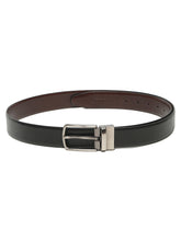 Load image into Gallery viewer, Men's Texture Black &amp; Brown Leather Reversiable Belt
