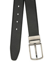 Load image into Gallery viewer, Men's Texture Black &amp; Brown Leather Reversiable Belt
