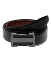 Load image into Gallery viewer, MEN TEXTURED LEATHER PUSH-PIN BELT
