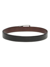 Load image into Gallery viewer, Men's Texture Black &amp; Brown Leather Reversiable Belt
