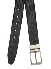 Load image into Gallery viewer, Men's Texture Black &amp; Brown Leather Reversiable Belt
