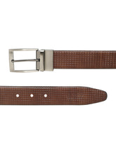 Load image into Gallery viewer, Men's Classic Texture Finish Black &amp; Brown Leather Reversiable Belt

