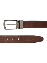 Load image into Gallery viewer, Men's Texture Black &amp; Brown Leather Reversiable Belt
