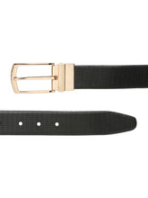 Load image into Gallery viewer, Men's Texture Black &amp; Brown Leather Reversiable Belt
