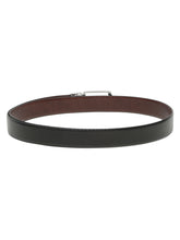 Load image into Gallery viewer, Men's Texture Black &amp; Brown Leather Reversiable Belt
