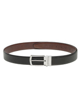 Load image into Gallery viewer, Men's Texture Black &amp; Brown Leather Reversiable Belt
