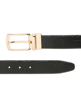 Load image into Gallery viewer, Men's Texture Finish Black &amp; Brown Leather Reversiable Belt

