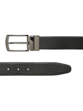 Load image into Gallery viewer, Men's Classic Texture Finish Black &amp; Brown Leather Reversiable Belt
