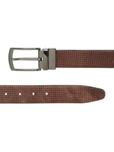 Load image into Gallery viewer, Men's Classic Texture Finish Black &amp; Brown Leather Reversiable Belt
