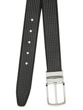Load image into Gallery viewer, Men's Classic Texture Finish Black &amp; Brown Leather Reversiable Belt
