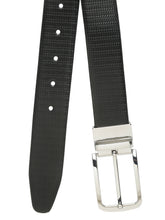 Load image into Gallery viewer, Men's Classic Texture Finish Black &amp; Brown Leather Reversiable Belt
