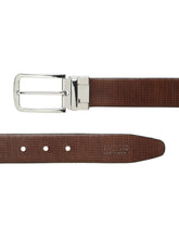 Load image into Gallery viewer, Men's Classic Texture Finish Black &amp; Brown Leather Reversiable Belt
