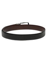 Load image into Gallery viewer, Men&#39;s Texture Black &amp; Brown Leather Reversiable Belt
