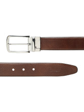 Load image into Gallery viewer, Men&#39;s Texture Black &amp; Brown Leather Reversiable Belt
