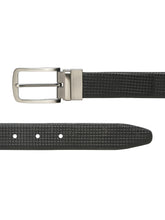 Load image into Gallery viewer, Men's Classic Texture Finish Black &amp; Brown Leather Reversiable Belt
