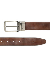 Load image into Gallery viewer, Men's Classic Texture Finish Black &amp; Brown Leather Reversiable Belt
