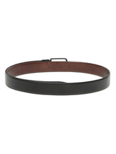 Load image into Gallery viewer, Men&#39;s Classic Texture Finish Black &amp; Brown Leather Reversiable Belt
