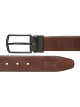 Load image into Gallery viewer, Men&#39;s Classic Texture Finish Black &amp; Brown Leather Reversiable Belt
