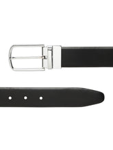 Load image into Gallery viewer, Men&#39;s Black &amp; Brown Texture and patterned Reversible Leather Belt
