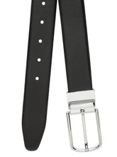 Load image into Gallery viewer, Men&#39;s Black &amp; Brown Texture and patterned Reversible Leather Belt
