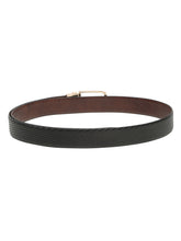 Load image into Gallery viewer, Men's Diagonal Texture Black &amp; Brown Reversiable Belt
