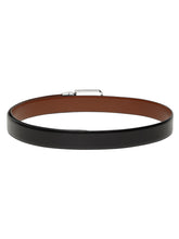 Load image into Gallery viewer, Men&#39;s Black &amp; Tan Solid Reversible Leather Belt
