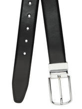 Load image into Gallery viewer, Men&#39;s Black &amp; Tan Solid Reversible Leather Belt
