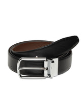 Load image into Gallery viewer, Men&#39;s Black &amp; Brown Texture Reversible Leather Belt
