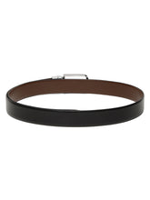 Load image into Gallery viewer, Men&#39;s Black &amp; Brown Texture Reversible Leather Belt
