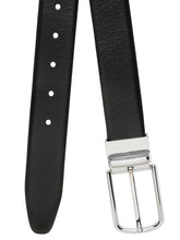 Load image into Gallery viewer, Men&#39;s Black &amp; Brown Texture Reversible Leather Belt
