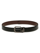 Load image into Gallery viewer, Men&#39;s Solid Formal Reversiable Black &amp; Brown Leather Belt
