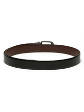 Load image into Gallery viewer, Men&#39;s Solid Formal Reversiable Black &amp; Brown Leather Belt
