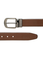 Load image into Gallery viewer, Men&#39;s Texture Formal Reversiable Black &amp; Brown Leather Belt
